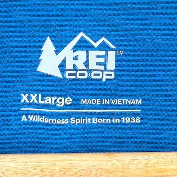 NWT REI Men’s Junction Full Zip Cycling Jersey Crystal Blue Heather Size XXL - Picture 10 of 11